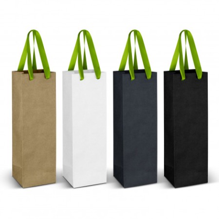 Wine Ribbon Handle Paper Bag Promotional Products